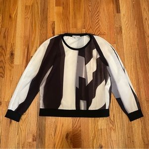 Dagmar Black & White Abstract Jumper